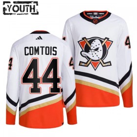 Anaheim Ducks tröja Max Comtois 44 Adidas 2022-23 Vit Reverse Retro 2.0 Authentic - NHL Tröjor Barn